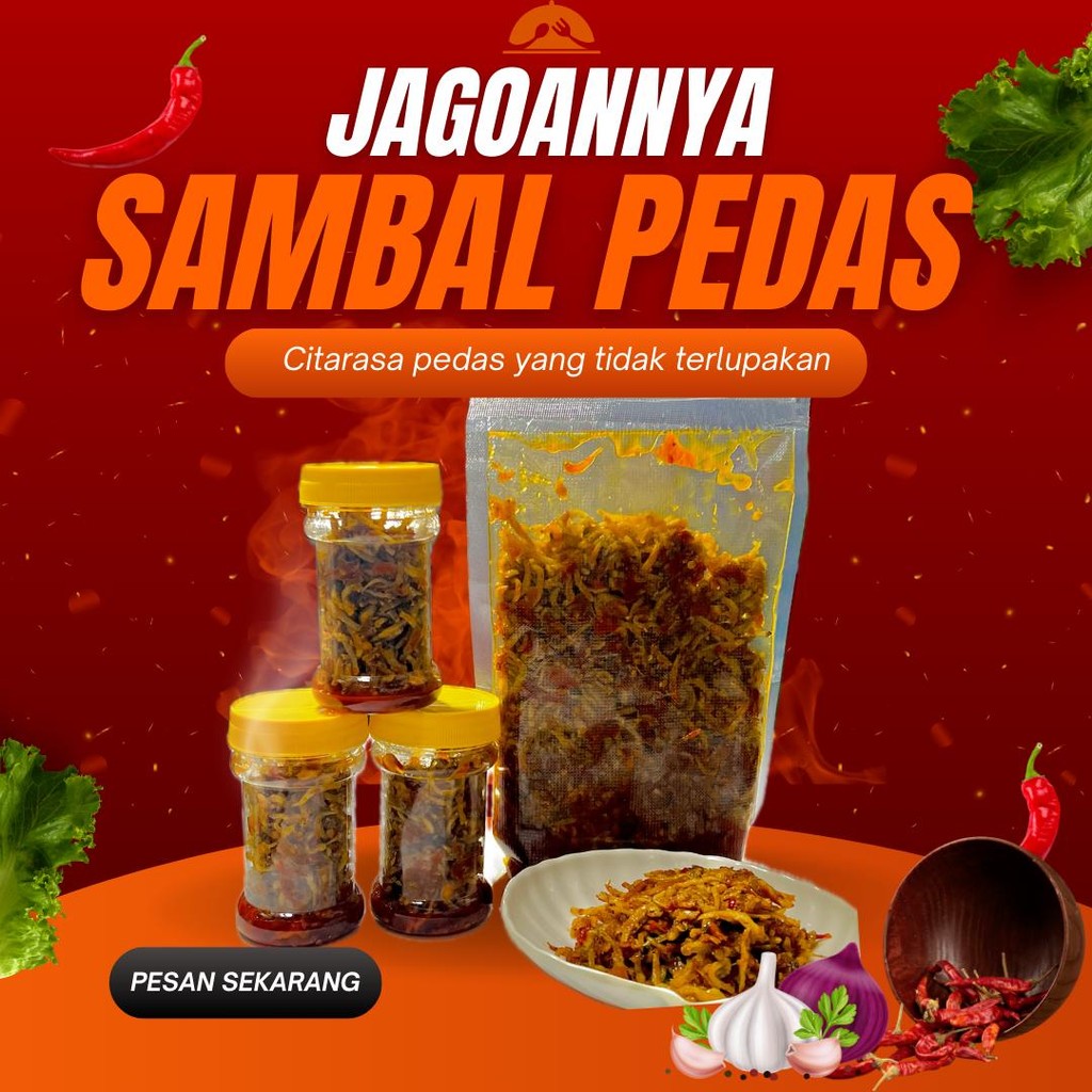 

Sambal TERI MEDAN 120gr / sambel enak / sambel pedes / sambel rumahan