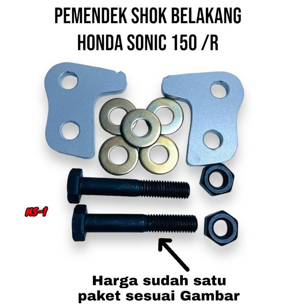 Pemendek Shock Belakang Sonic 150 R | Bracket Shock Modifikasi | Part Racing Motor Honda | Pemendek 