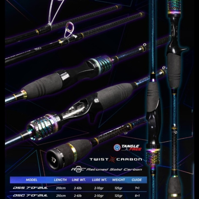 joran daido snapper solid carbon 702 joran ultralight cincin pelangi - bc tanduk dsc, 702 ul 2 6 lb