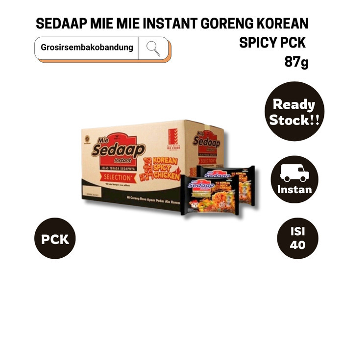 

SEDAAP MIE MIE INSTANT GORENG KOREAN SPICY PCK 87g - 1 Dus - Kota Bandung