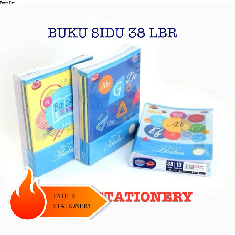 

BUKU TULIS SIDU 38 LEMBAR - ISI 10 BUKU / PACK