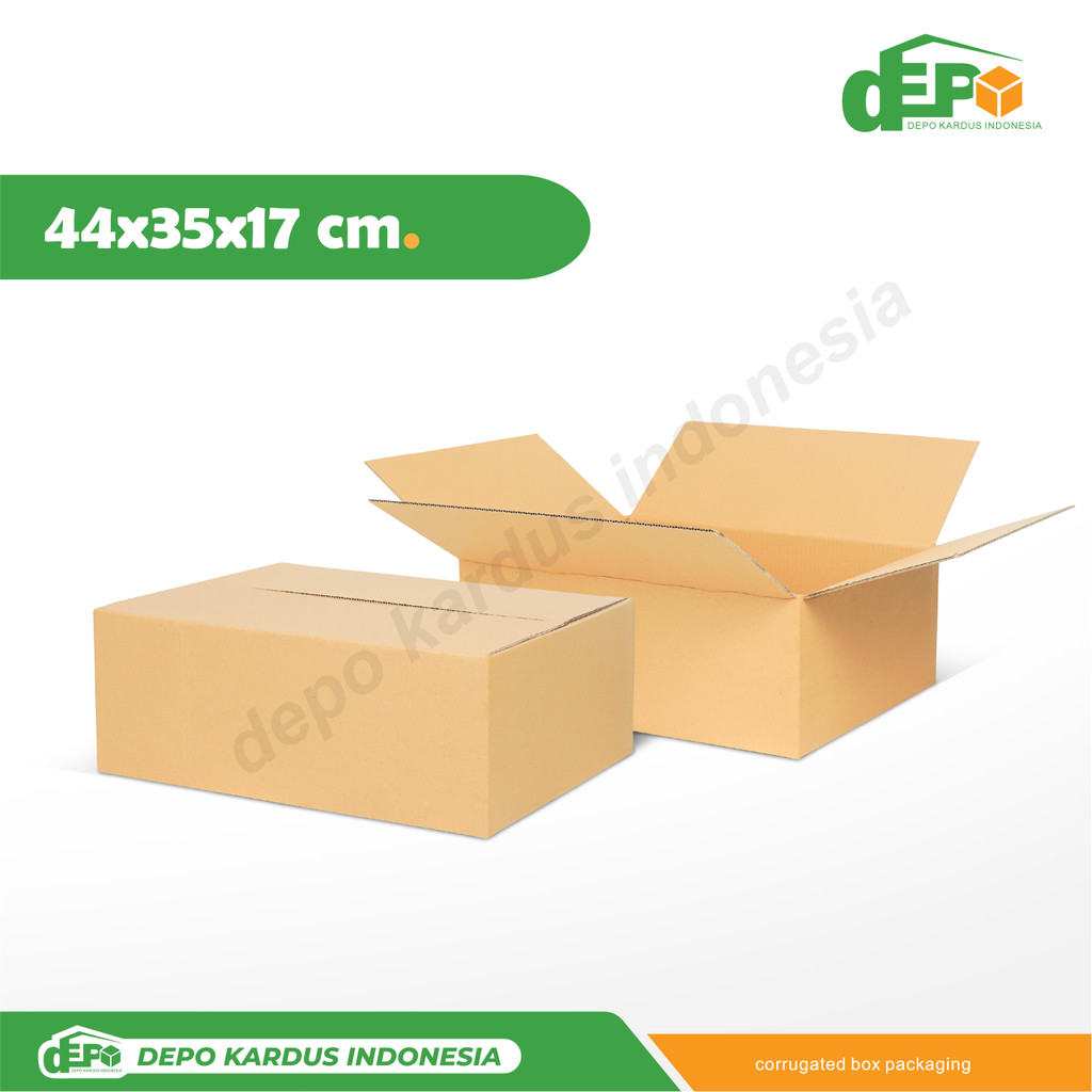 

Box 44x35x17 ( T.17 ) Amdk/BoxNormal/A1/Kotak/Kemasan/Packaging/Kardus/KartonKemasan/Tinggi17