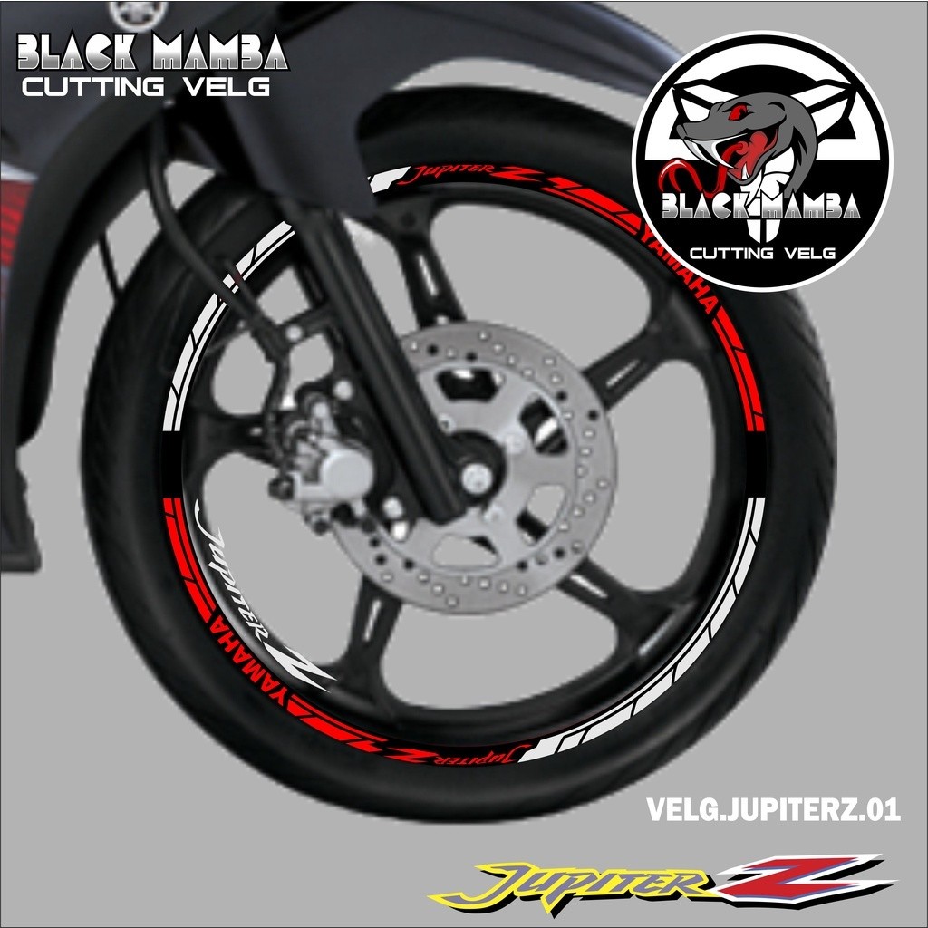 CUTTING STICKER VELG JUPITER Z - STIKER LIS LIST VARIASI BAN/VELG YAMAHA JUPITER Z
