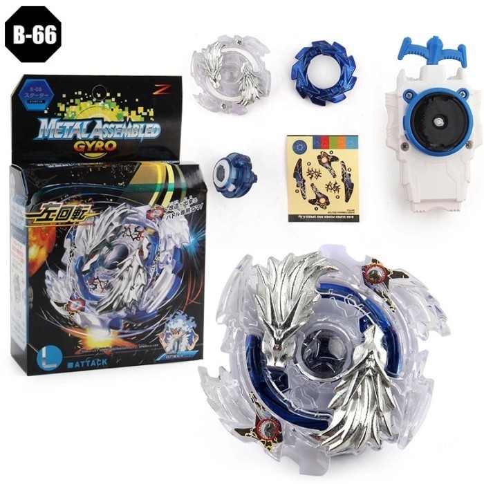 mainan gangsing beyblade burst - Putih