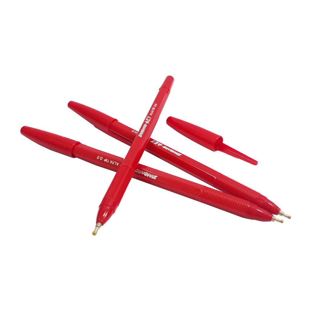 

Standart AE-7 0.3mm/0.5mm/0.7mmPulpen Pena Ballpoint Warna Hitam Merah Biru 1PCS