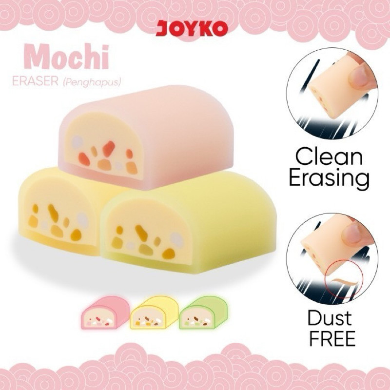 

(1 PCS) Penghapus Eraser Joyko ERT-140 Mochi PASTEL COLOR