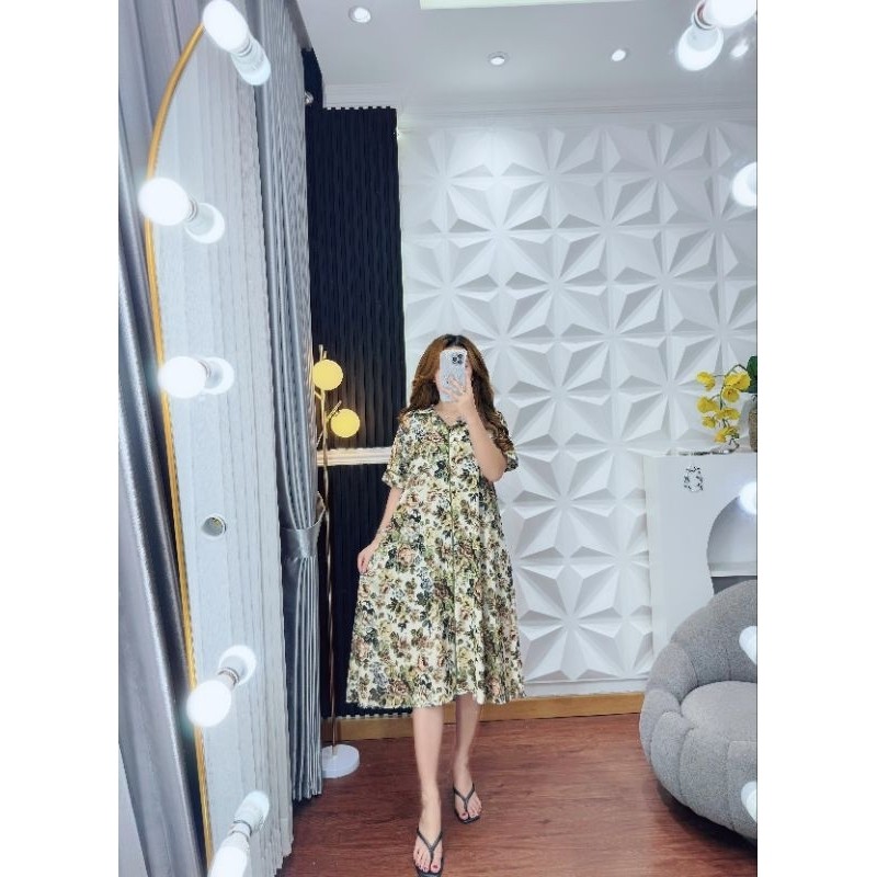 Piyama Daster Baju Tidur Lily Dress DST Collection Busui Friendly Rayon Premium Motif Labubu