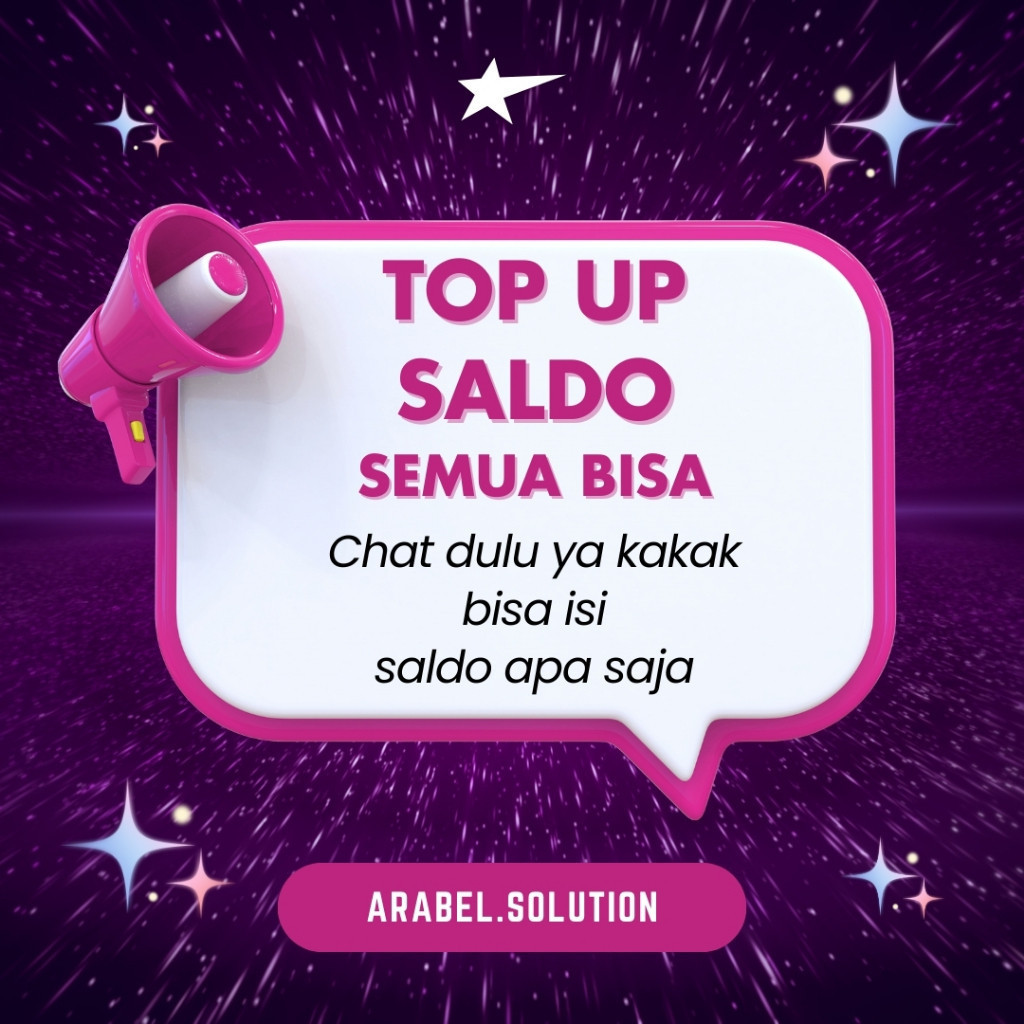 

[[Lokal]] Top Up Saldo atau Isi Saldo ISI SALDO TOP UP SIZE SIZE UKURAN UKURAN CHAT XL TRI AXIS IM PAKET DATA DAN PULSA MURAH