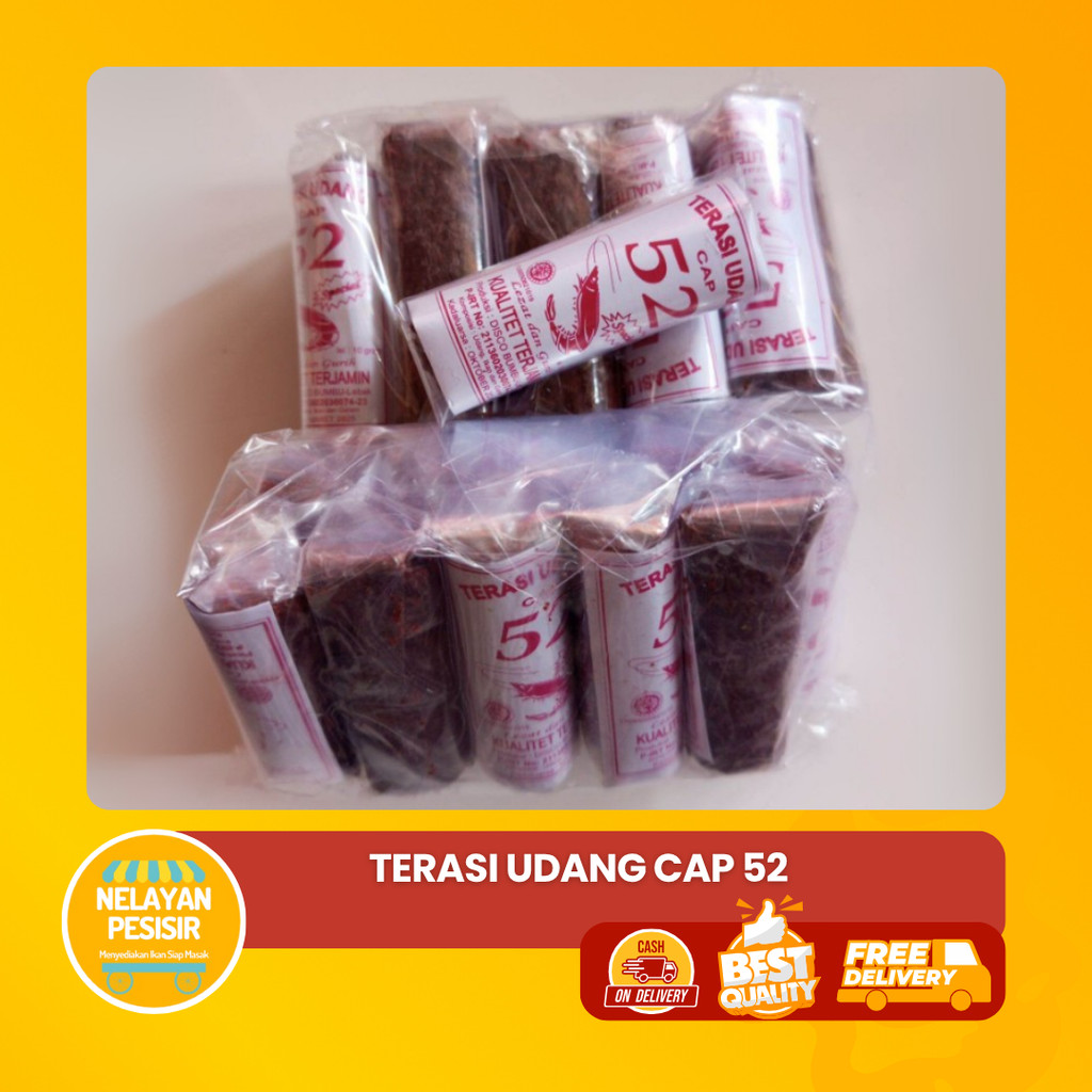

Terasi Udang Cap 52 (1 pack isi 10 pcs) Original Eceran Murah