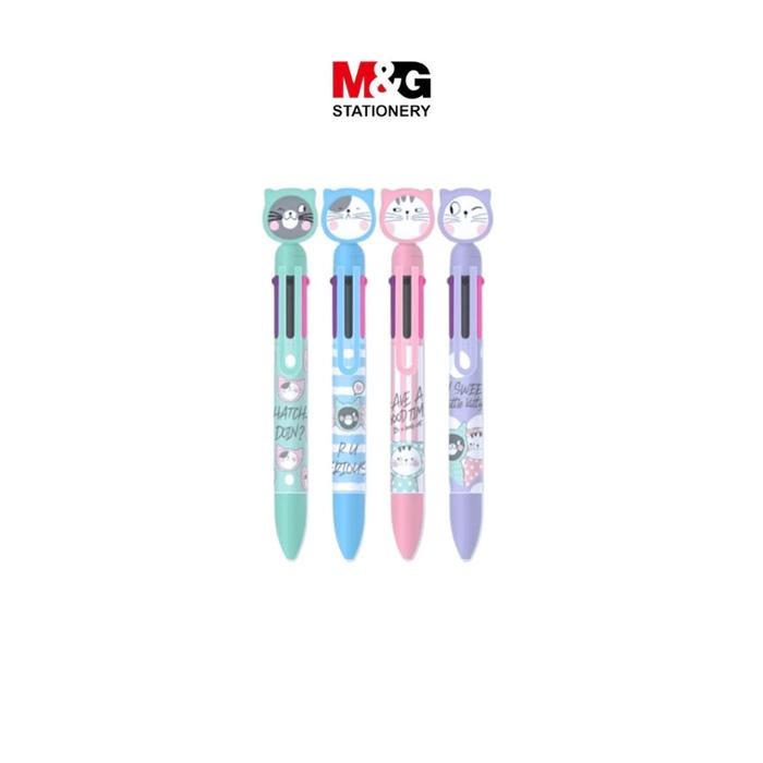 

TERLARIS! Ballpen M&G 6 in 1 So Many CatS / Pulpen 6 Warna ABPU8171 - Biru