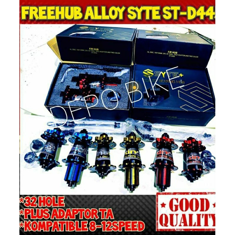 Hub Freehub Syte ST-D455 Lubang 32H Tawon