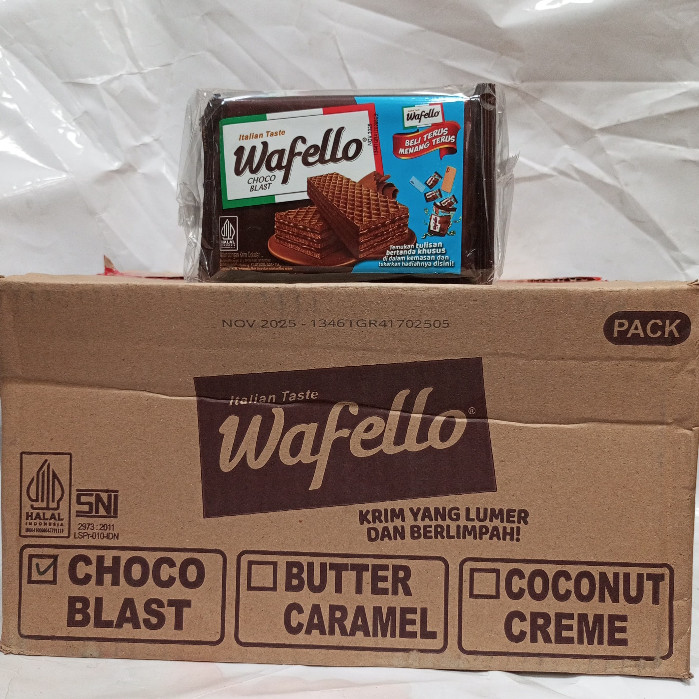 

1 Dus WAFELLO WAfer 38g 2rban Choco Blast Caramel