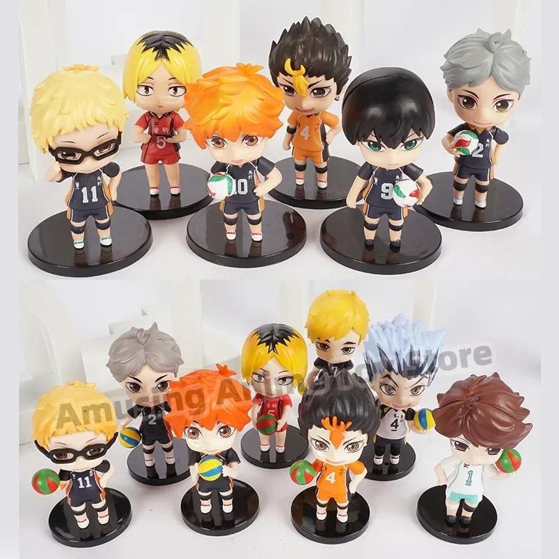 Anime Haikyu Kenma Kozume Shoyo Hinata Figure Kotaru Bokuto Yu Nishinoya Figurine Model Doll Toys