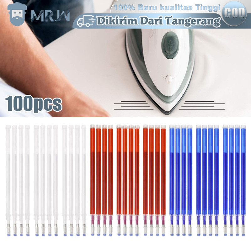

Pen Penanda Pola Kain 100pcs Bolpen Heat Erasable Pen Pulpen Heat Erasable