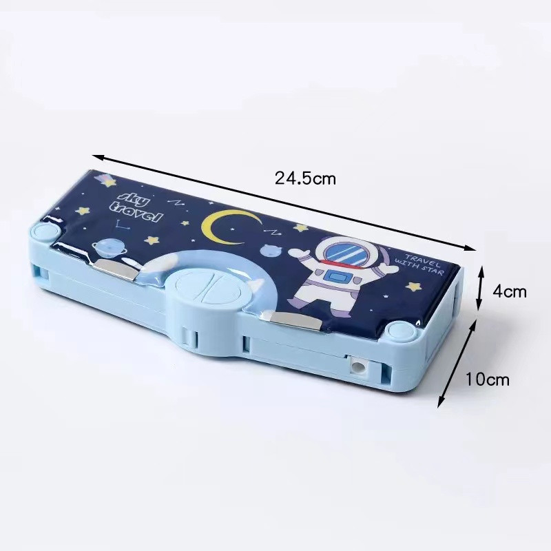 

JAMIN MURAH !!!(COD) Kotak Pensil Multifungsi Lengkap Peruncing Gunting Isolasi Penghapus Penggaris Kotak Pensil Multifungsi Motif Unicorn / Dinosaurus / Astronot Untuk Anak Lengkap Peruncing Gunting Isolasi Penghapus(BISA LANGSUNG ORDER)