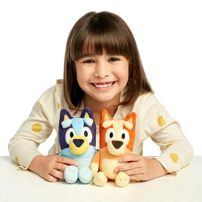 Boneka Bluey and Bingo Stuffed Plush Dolls Original Moose - Bluey