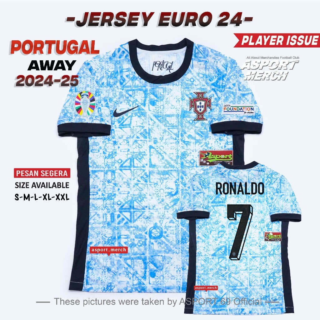 ASPORT PORTUGAL AWAY PLAYER ISSUE   PORTUGAL AWAY EURO 2024 2025 PI