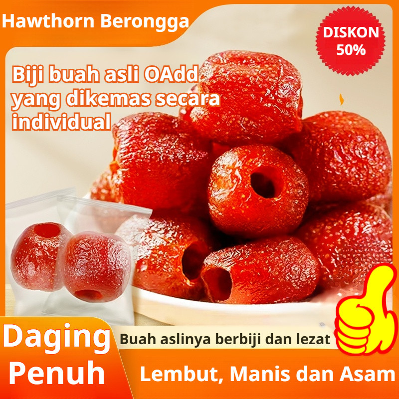

New Lezat Dan Sehat【Beli 1 Gratis 2】250g Pengawet Hawthorn Tanpa Biji/Makanan Ringan Hawthorn Buah Kering Halal/Hawthorn Diadu Siap Dimakan Mengawetkan Buah Dan Buah Hawthorn Kering/0 Hawthorn Kering Alami Sukrosa/100% Buah Asli Kering Camilan SehatPremiu
