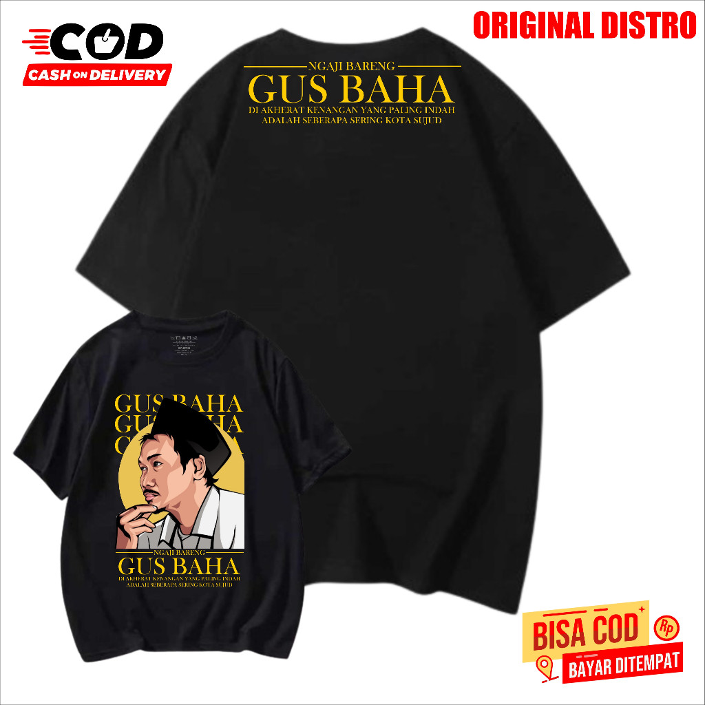 KAOS Gus Baha  Gus Bahauddin Ahmad Kaos Ngaji Santri DISTRO