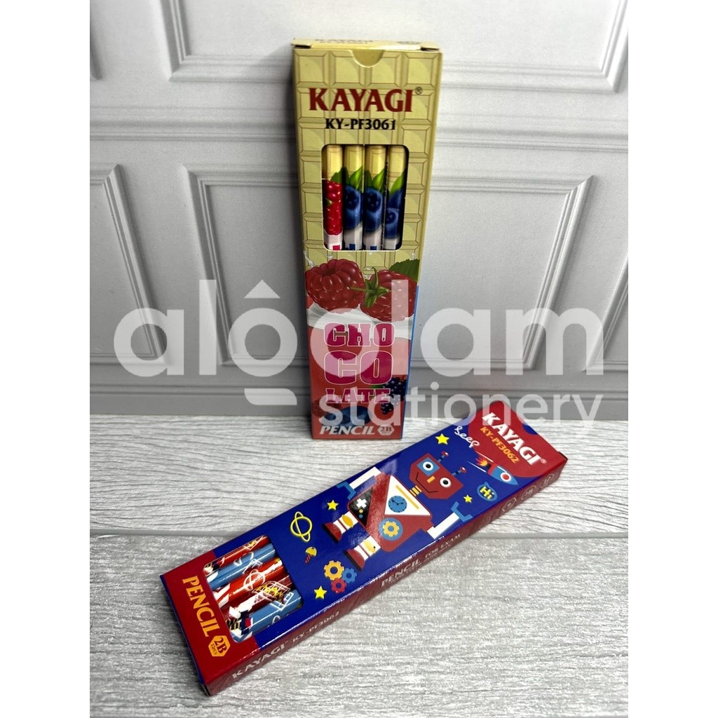 

SELUSIN ( 12 PCS ) Pensil 2B Kayagi Motif Anak lengkap