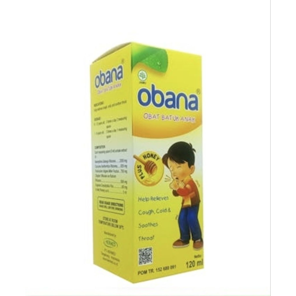 

OBANA SIRUP 120 ML / OBAT HERBAL BATUK ANAK