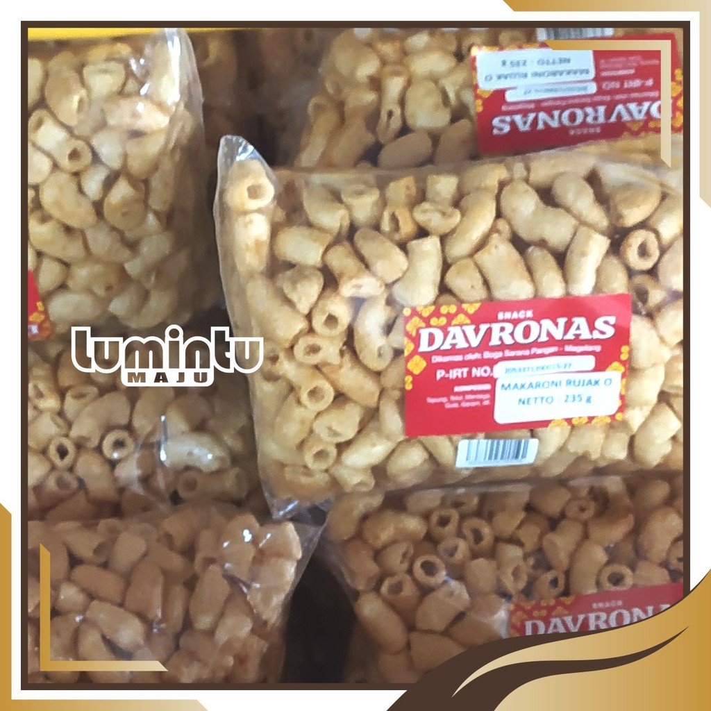 

MAKARONI BUMBU RUJAK DAVRONAS 235 Gr / camilan, SNACK Dan oleh-oleh khas Magelang