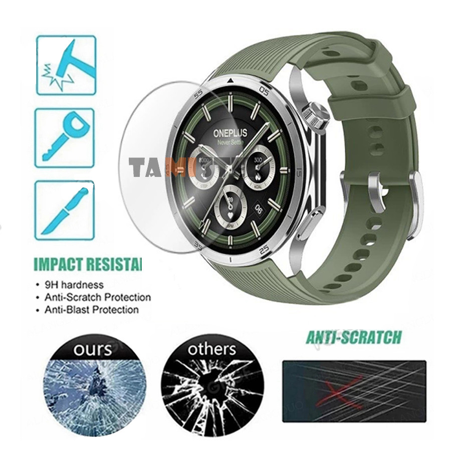 Tempered Glass Screen Protector For OnePlus Wat  3 Smart Wat  Anti-scrat  Protective Film For OnePlu