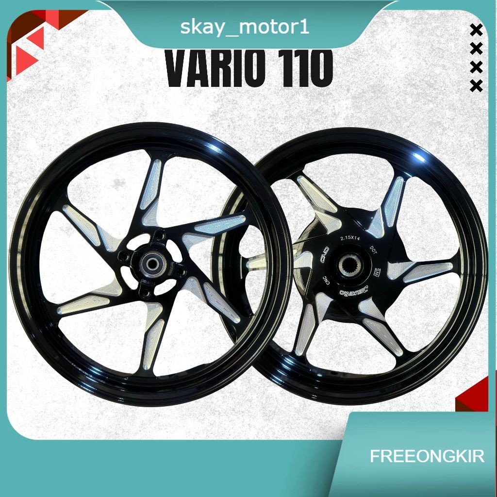 Delkevic DND Velg Palang 6 Vario 110 - Beat - Scoopy - Genio - Spacy - G Speed