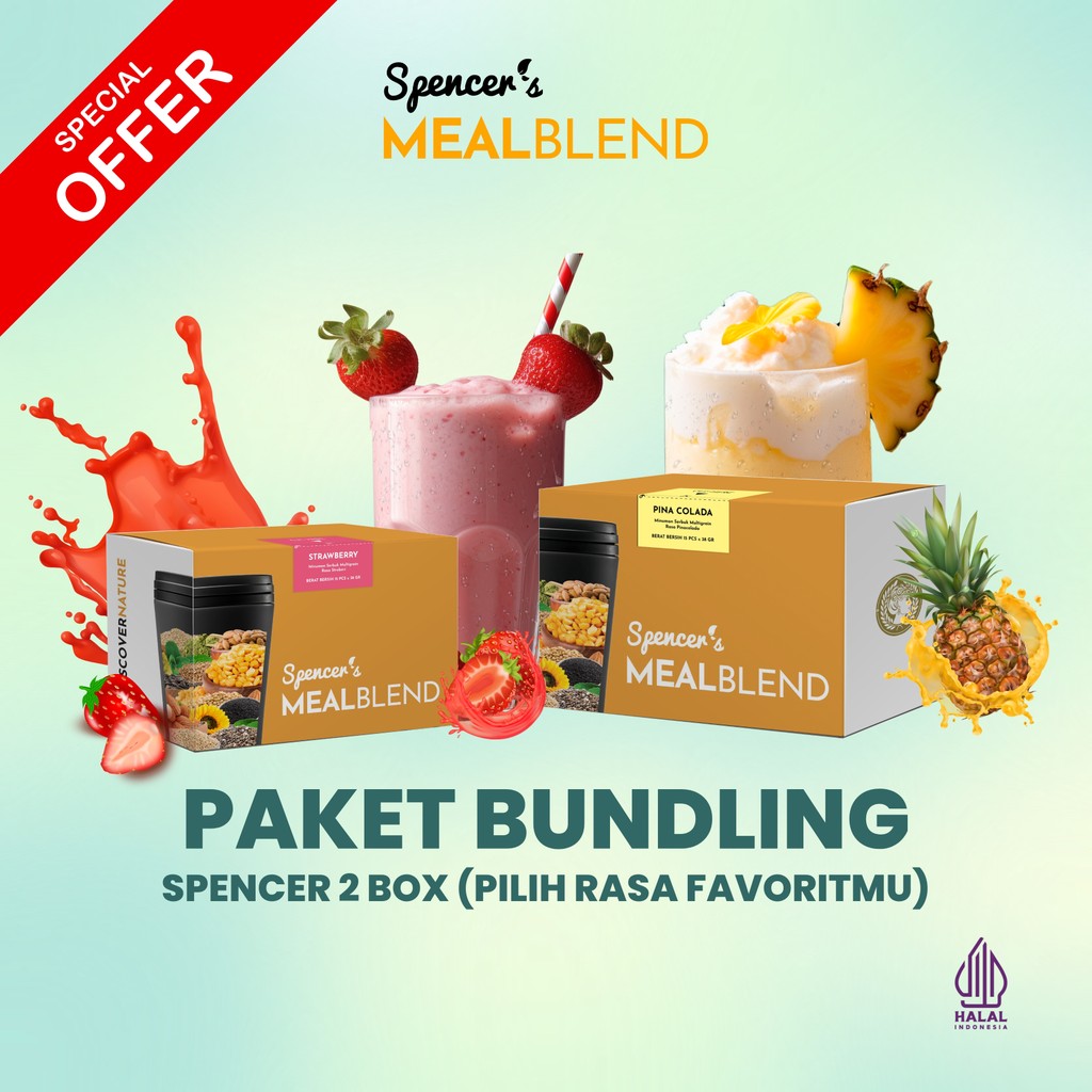 

Spencer Meal blend Multigrain PAKET 2 BOX Diet Food + Bonus