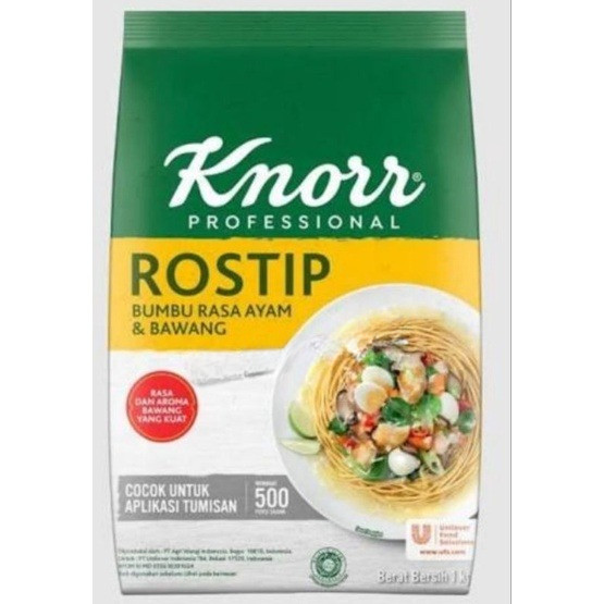 

Rostip Knorr 1 kg / Pelezat Rasa Ayam / Bumbu Penyedap