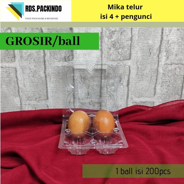 Mika telur isi 4 + pengunci // GROSIR