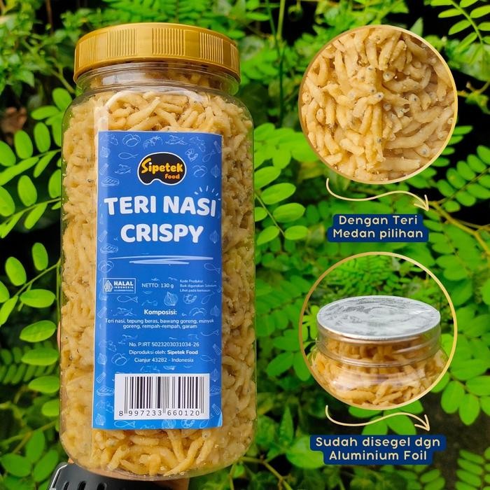 

Teri Crispy Original Asin Gurih Kemasan Toples 150gr Sipetek Food - ORI