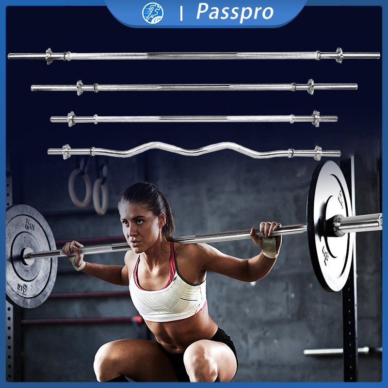 ​​Stik Barbel Solid Bar 1.2/1.5/1.8M Peralatan Fitnes Angkat Beban Rumah