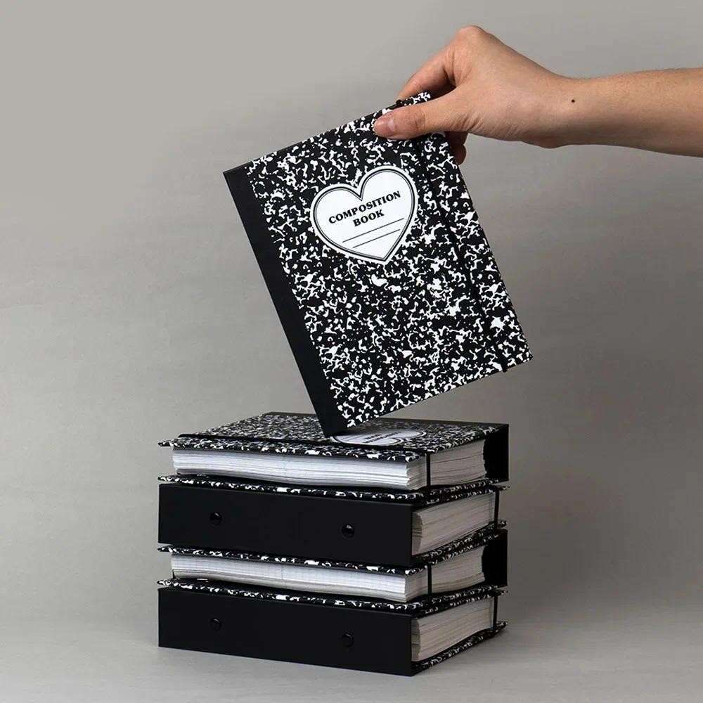 

Korean LUCALAB INS Popular 6-Hole Binder A6 Refillable Hardback Cover Diary Notebook Album Outer Shell Binding Strap