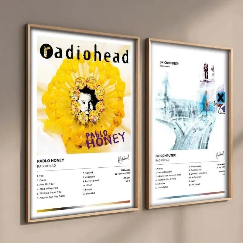 

Hot Rock Music Album Cover The Bends Picture Singer Band Radiohead Posters for Room Bar Canvas Painting Art Home Wall Decor Gift
