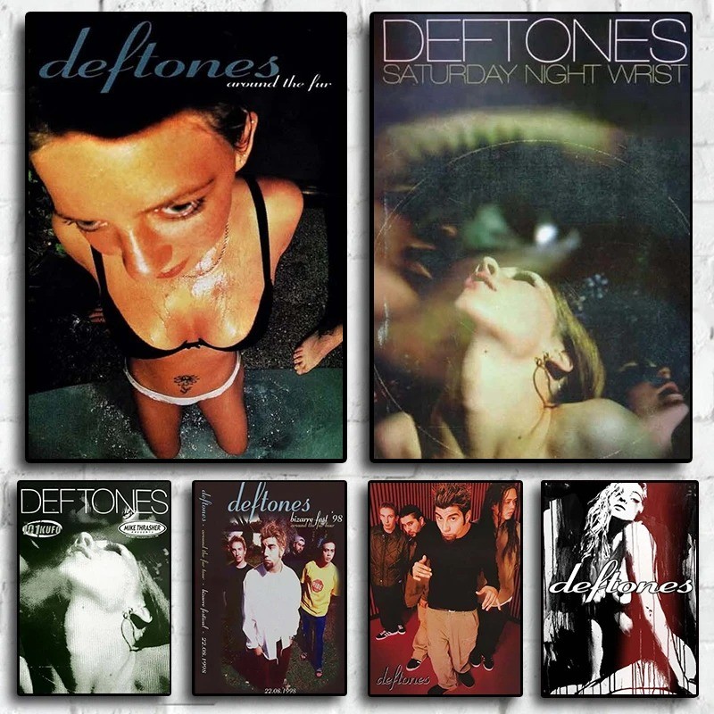 

lassic Hip Hop Singer Star Deftones Music Album Cover Canvas Painting Print Poster For Living Room Wall Art Home Decor Pictures