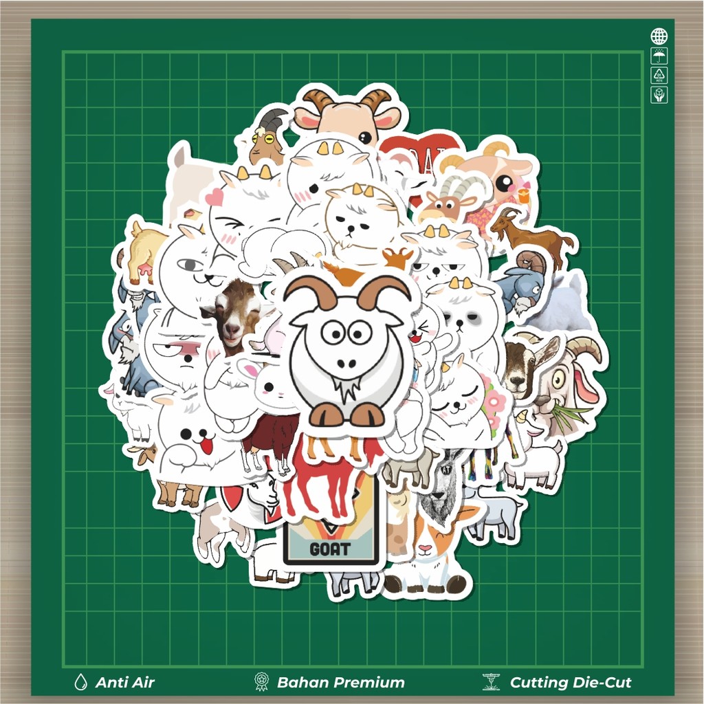 

HOT 50 PCS STIKER Sticker Hewan Kambing Stiker Fashion Cars Decal Dingin Kartu Album Custom Vinyl Anti Air- Sticker Aesthetic Buku Journal Koper Casing HP Tablet Laptop Helm Motor Botol Minum