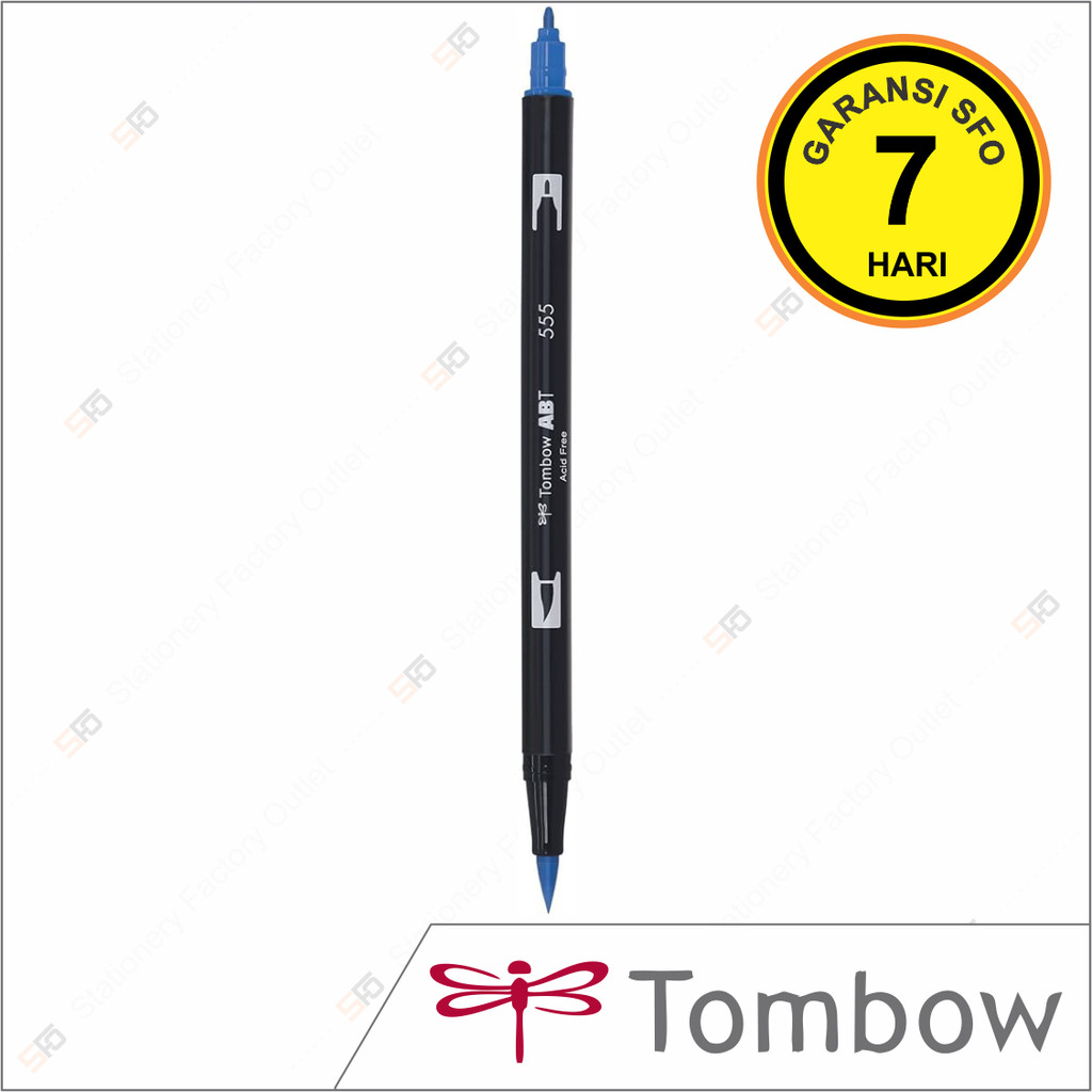 

Dual Brush Pen Tombow 555 - Ultramarine - ABT Satuan - SFO Semarang Official