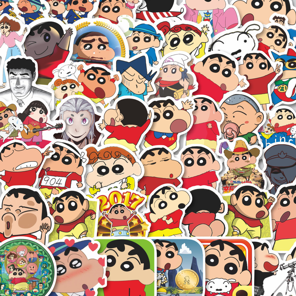 

Stiker Cutting Pack Sticker Kartun Crayon Shin Chan Isi 100Pcs Series Aesthetic Lucu Keren Untuk Koper Bahan Vynil