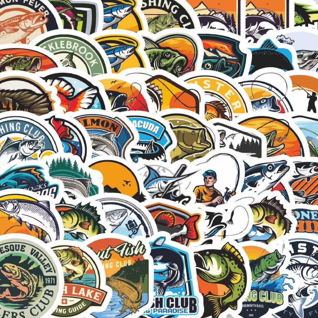 

Stiker Cutting Pack Stiker Fishing Adventure/Mancing Isi 100Pcs Series Aesthetic Lucu Keren Untuk Koper Bahan Vynil