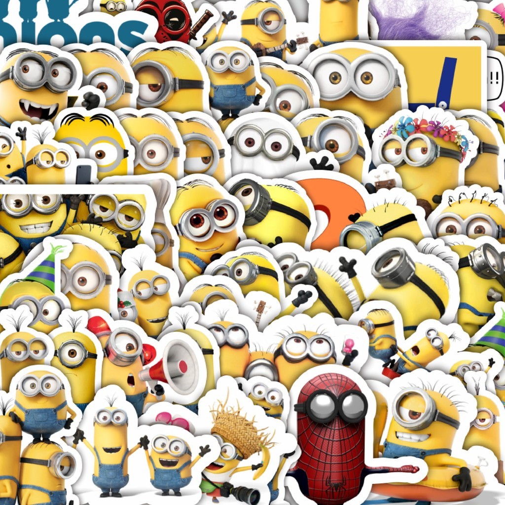 

Stiker Cutting Pack Stiker Kartun Minions Isi 100Pcs Series Aesthetic Lucu Keren Untuk Koper Bahan Vynil