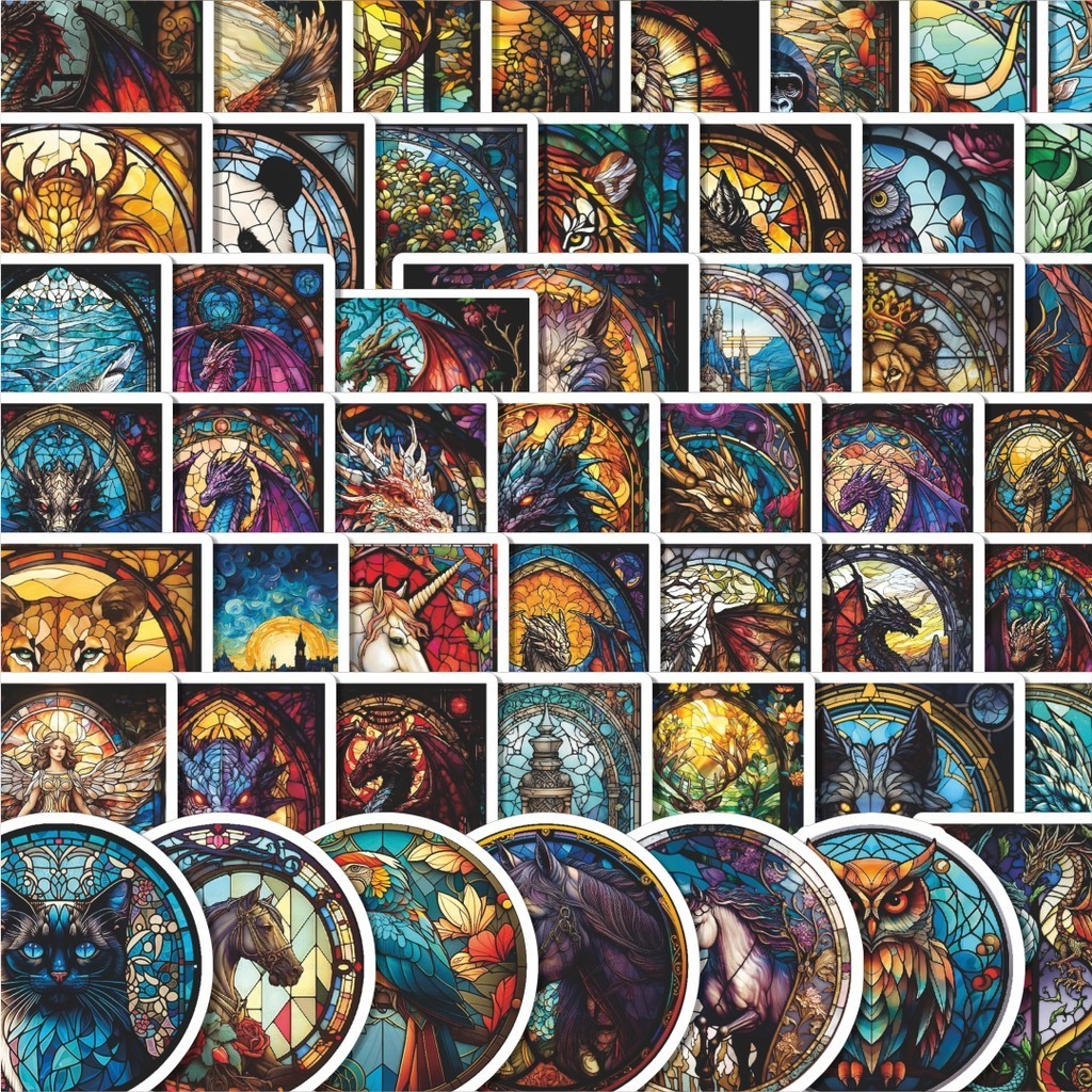 

Stiker Cutting Pack Stiker Splice Mosaic Art Versi 2 Isi 100Pcs Series Aesthetic Lucu Keren Untuk Koper Bahan Vynil