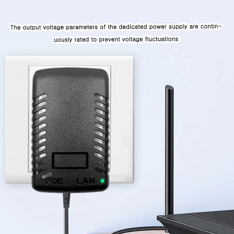 Adaptor Poe Lan Injector Dc 12V 1A 2A Eu Plug Untuk Htb Netlink Totolink Tplink Media Converter Cctv
