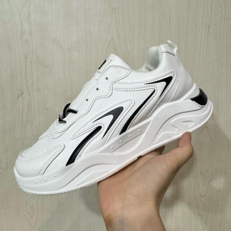 SEPATU RAFA CORNELIA PUTIH HITAM SNEAKERS RAFA CEWEK