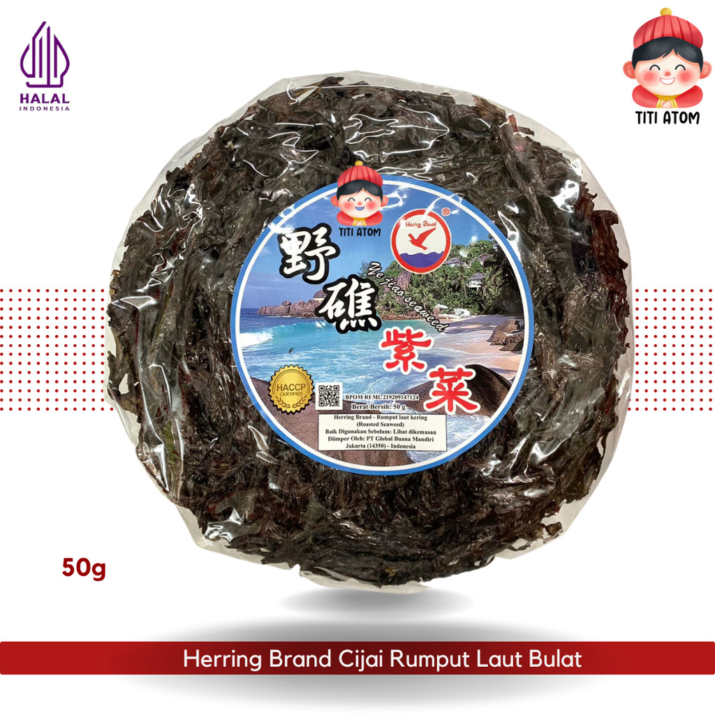 

Herring Brand Cijai Rumput Laut Bulat Kering Roasted Seaweed 50g