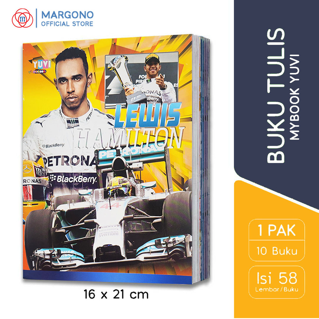 

My Book Yuvi Buku Tulis Tebal A5 Moto GP 58 Lembar - 10 Buku Sekolah