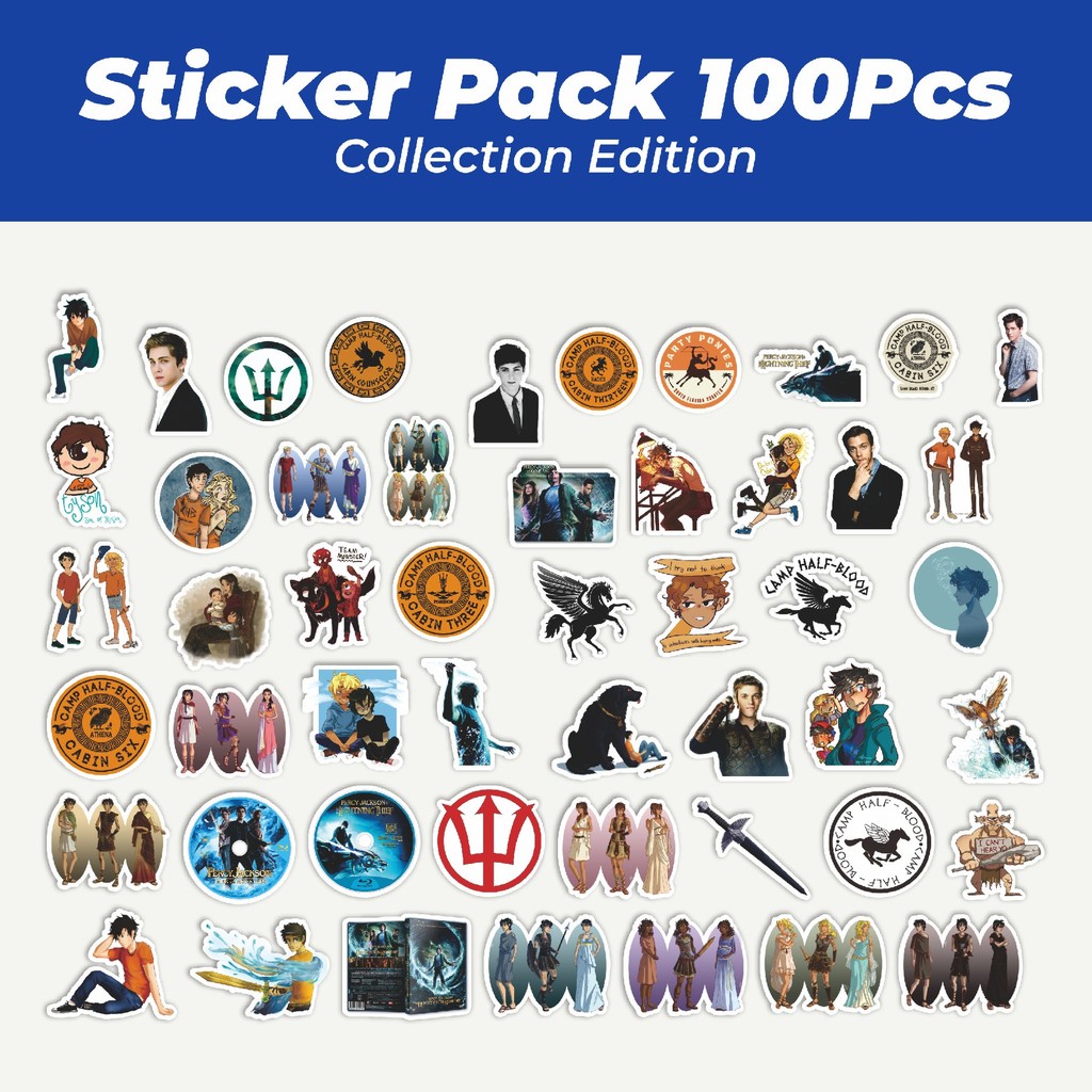 

Hot Stiker Percy Jackson Series A Lucu Anti Air Stikers Berperekat Waterproof Sticker Decal Buat Motor Helm Buku Journal Koper Casing HP Laptop Botol Minum