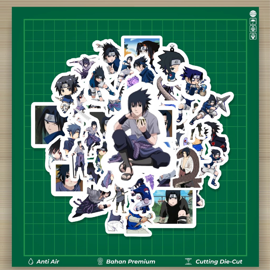 

HOT 50 PCS STIKER Stiker Anime Uchiha Sasuke Stiker Fashion Cars Decal Dingin Kartu Album Custom Vinyl Anti Air- Sticker Aesthetic Buku Journal Koper Casing HP Tablet Laptop Helm Motor Botol Minum