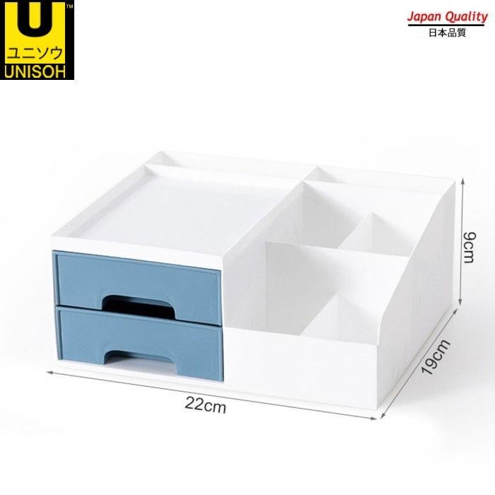 

UNISOH Rak Laci Tempat Stationary Storage Oragnizer - Biru