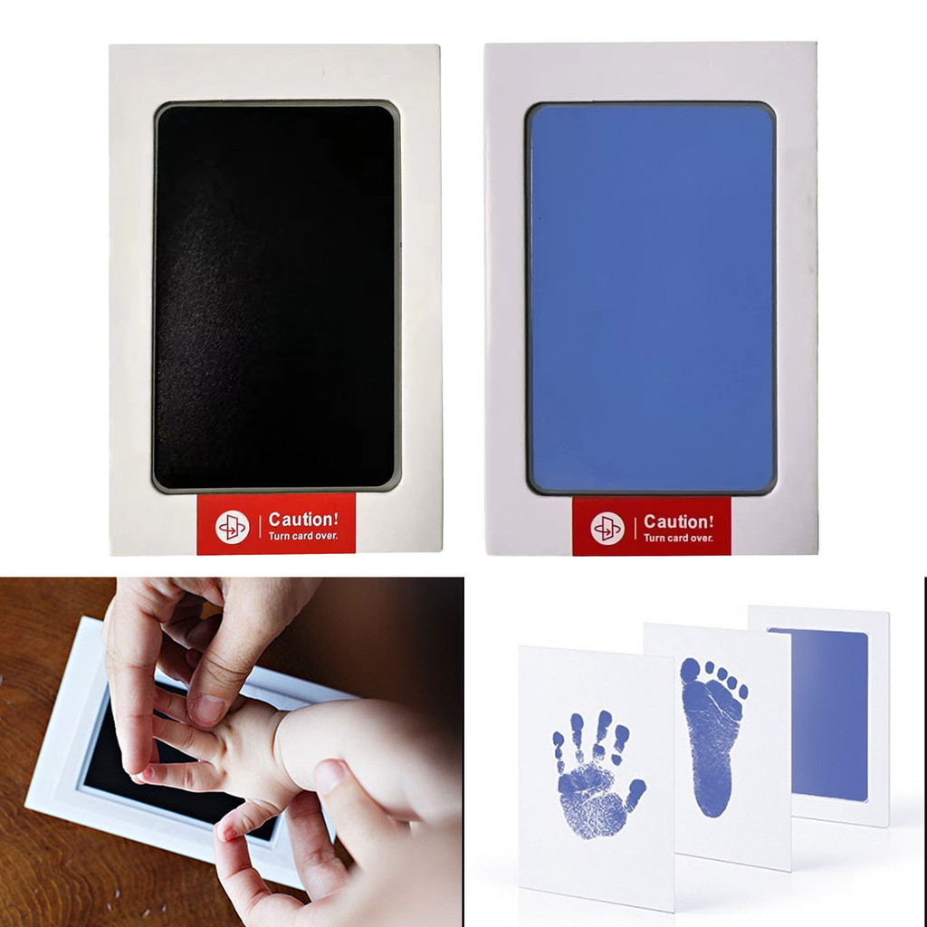 

Baby Handprint Footprint Ink Pad/Print Kit Inkless Infant Hand/Memperingati Stamp Baby Souvenirs Newborn